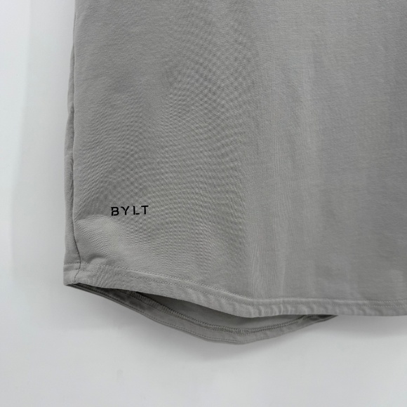 Bylt Tank Top Men Medium Gray Drop Cut Lux Athletic Gym Muscle Workout Premium - Picture 3 of 9